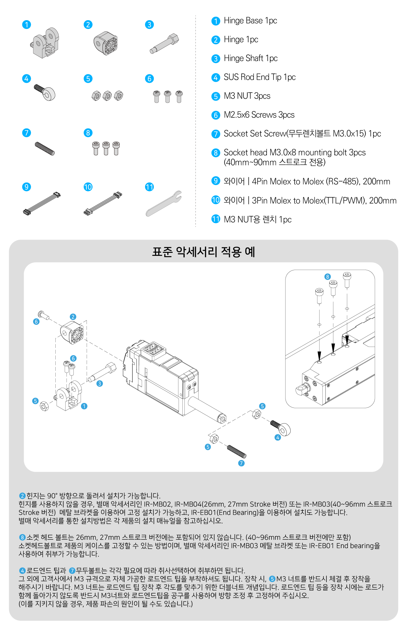 250616_표준악세서리_12Lf_V12_국문 - mightyZAP – Micro Linear Actuator